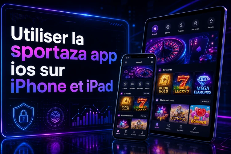 Utiliser la sportaza app ios sur iPhone et iPad