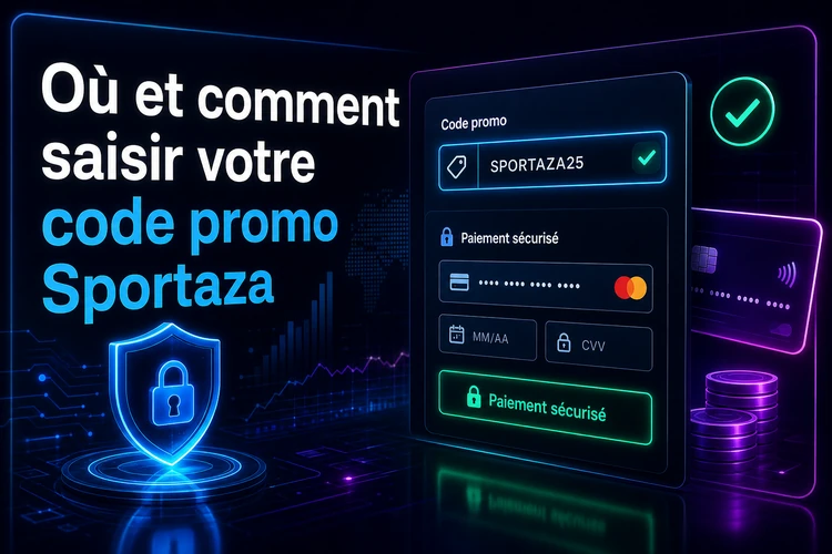 Où et comment saisir votre code promo Sportaza