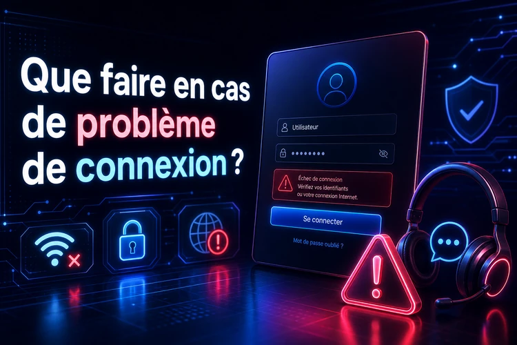 Que faire en cas de problème de connexion ?