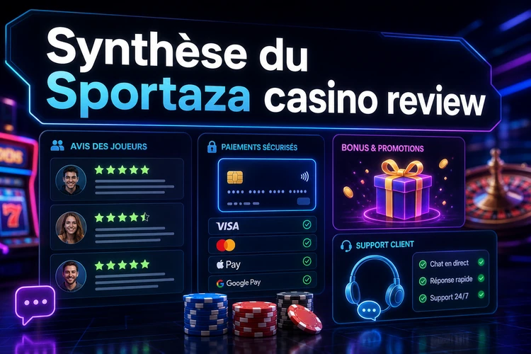 Synthèse du Sportaza casino review et retours d'expérience