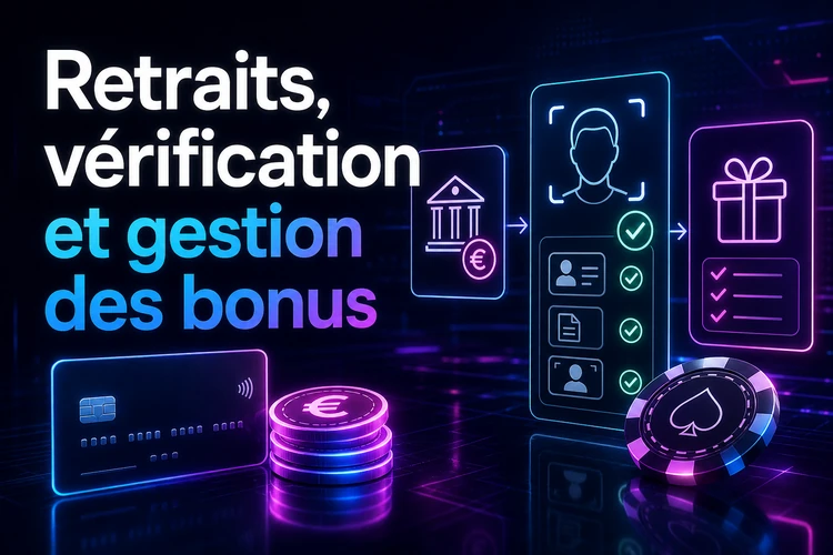Retraits, vérification et gestion des bonus